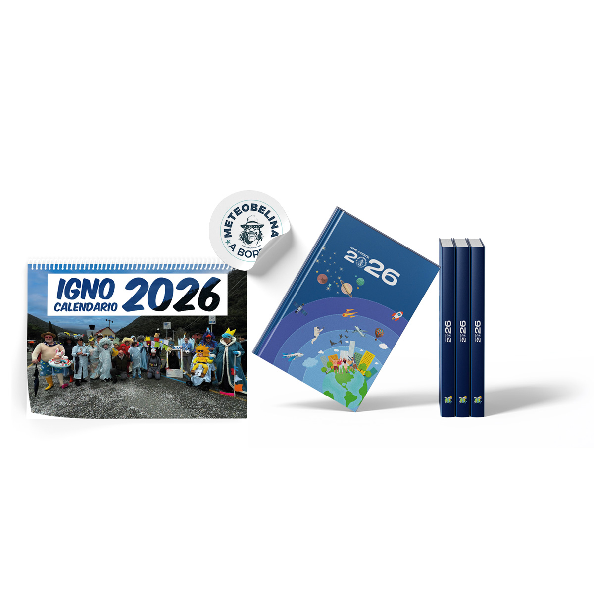 IGNOAGENDA + IGNOCALENDARIO + ADESIVO METEOBELINA